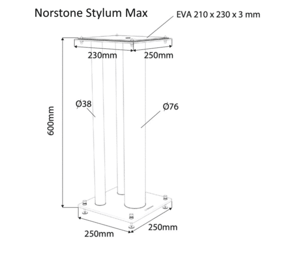Norstone  Stylum Max SPEAKER STAND - Afbeelding 2