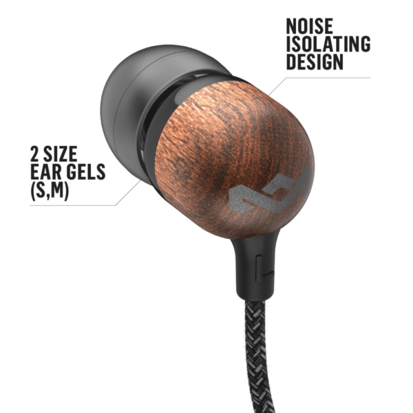 House of Marley SMILE JAMAICA signature zwart 1knop remote hoofdtelefoon - Afbeelding 2