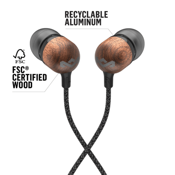 House of Marley SMILE JAMAICA signature zwart 1knop remote hoofdtelefoon - Afbeelding 3