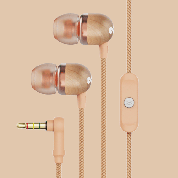 House of Marley SMILE JAMAICA copper 1knop remote hoofdtelefoon - Afbeelding 3