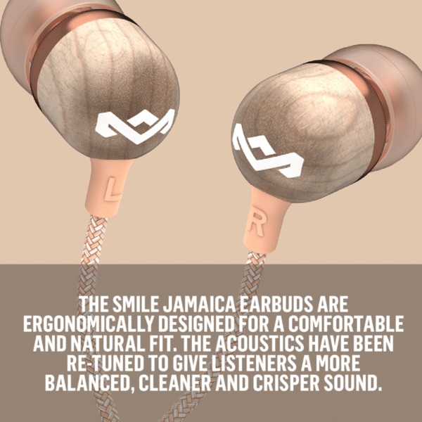 House of Marley SMILE JAMAICA copper 1knop remote hoofdtelefoon - Afbeelding 5