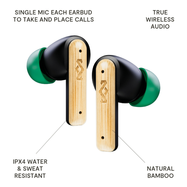 House of Marley LITTLE BIRD TWS zwart HOOFDTELEFOON - Afbeelding 2