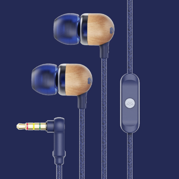 House of Marley SMILE JAMAICA denim 1knop remote hoofdtelefoon - Afbeelding 5