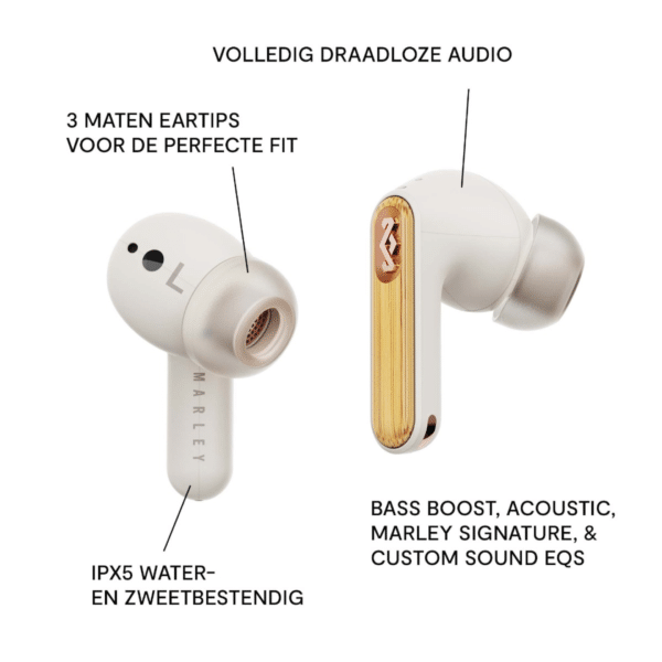 House of Marley REDEMPTION ANC 2 cream hoofdtelefoon - Afbeelding 3