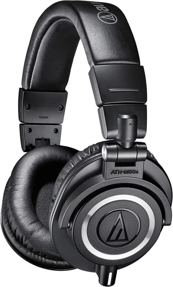 Audio  Technica ATH M50x zwart hoofdtelefoon - Afbeelding 4