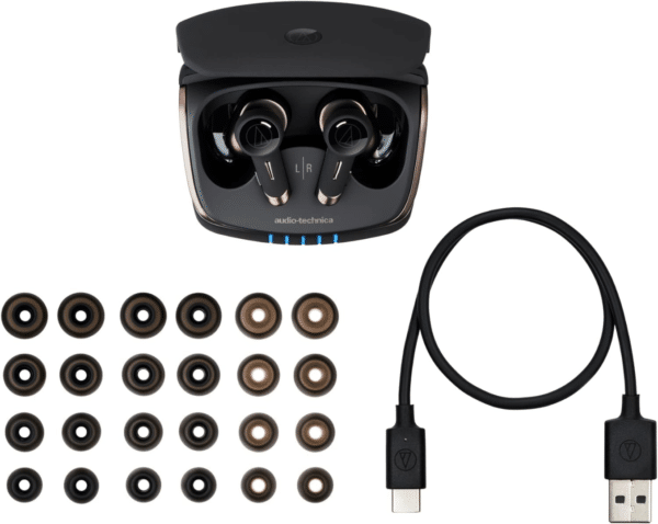 Audio  Technica ATH TWX9 zwart hoofdtelefoon - Afbeelding 4