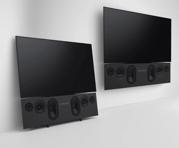 Canvas 55" Fabric zwart SOUNDBAR - Afbeelding 3