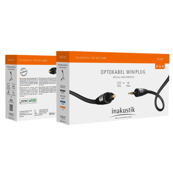 Inakustik Star Toslink Opto mini 0.75mtr KABELS - Afbeelding 2